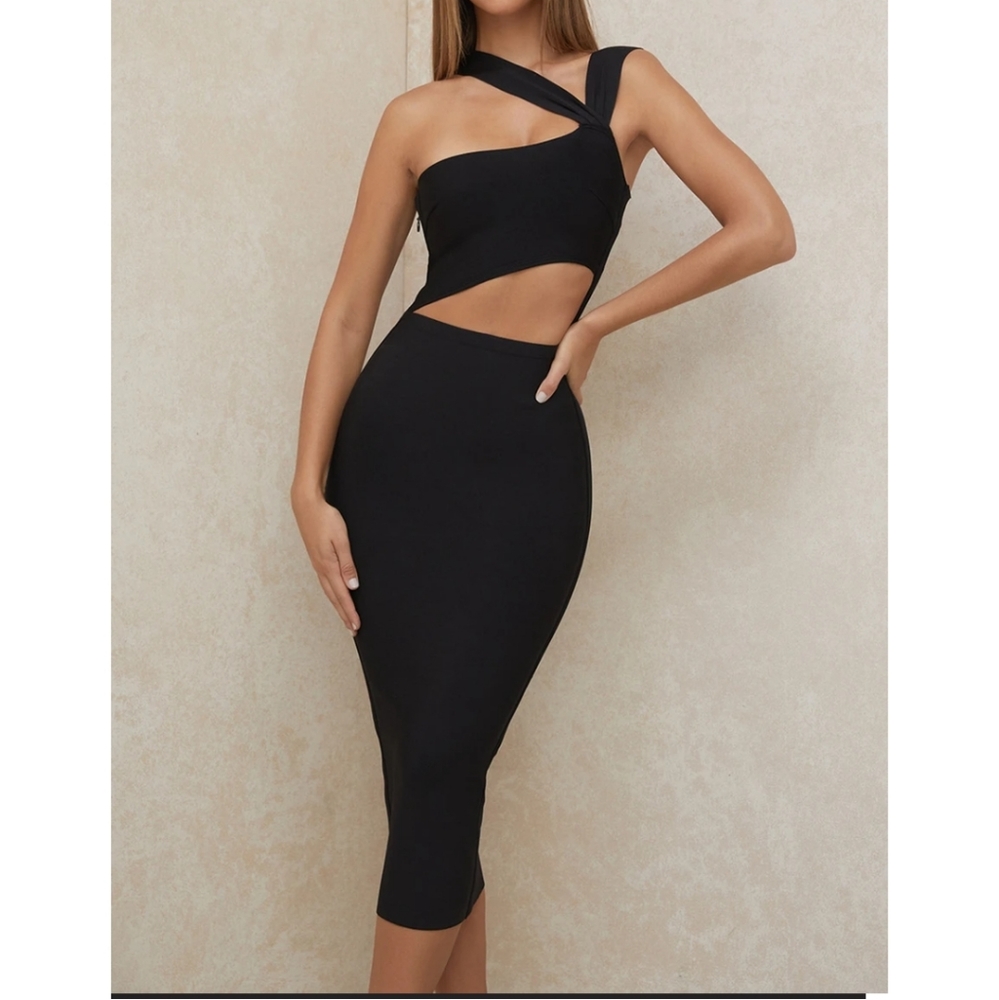 Brand new, never worn, black cut out dress